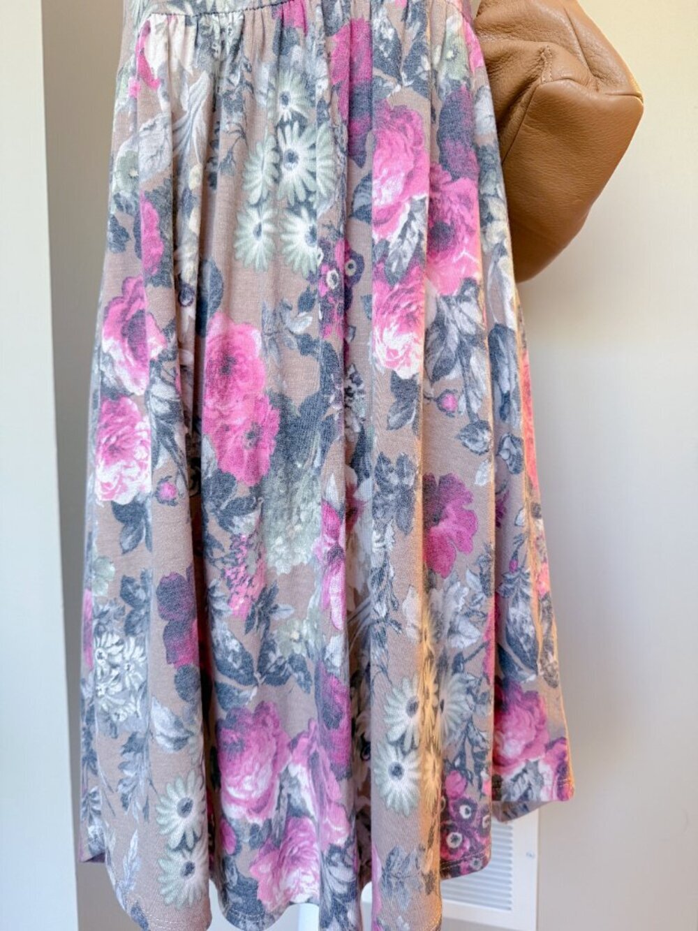 Emerald Floral Tank Sundress – Size Medium - Picture 3 of 8